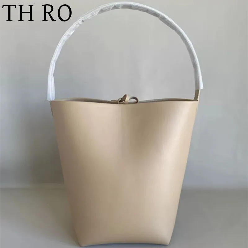 

TH RO Fashion Bucket Design Women's Handbag Medium Leather Material Large Capacity Bucket Bag