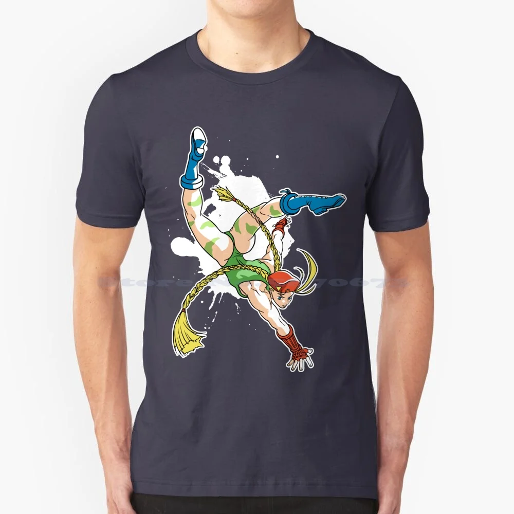 Maglietta Street Warrior 100% Cotone Tee Ryu 2 Ii Hadouken Balrog Vega Akuma Chun Li Blanka Cammy Guile Sagat Zangief Bison