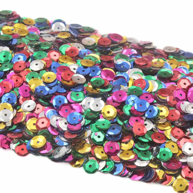 Sequins for Crafts Sequins Sequins Embroidery Accessories Sequins Sewing Accessories Sequins Accessories 1000-5000Pcs Round PVC Loose Paillettes Wedding Garment Sewing Handcraft Decoration DIY