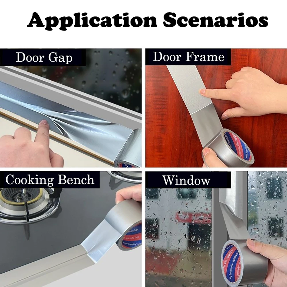 Description Picture 6 of itemWindproof Window Seal Tape Door Weather Stripping Self Adhesive Seam Sealing Strip Strong Waterproof Duct Tape Wide40mm To 100mm