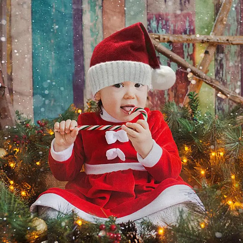 Winter Christmas Hats Teen Girls Children Santa Hat For Cold Weather Seasonal Decorative Thermal Santa Claus Hats For Holiday