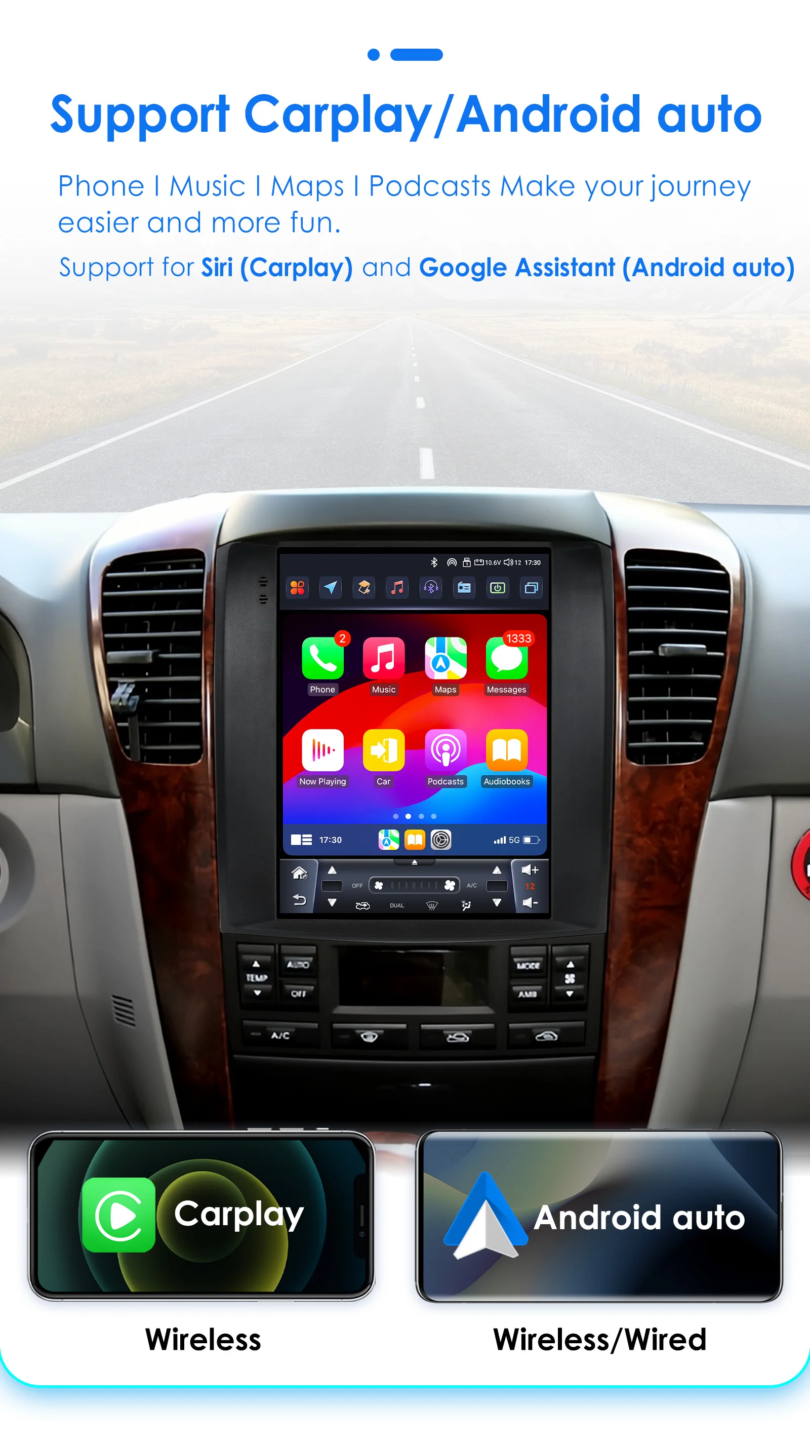 Hizpo 2din Smart Car Systems für Kia Sorento BL 2002 - 2006 im Tesla-Stil 2 din Carplay Android Multimedia Auto GPS Stereo DSP – Detail 11