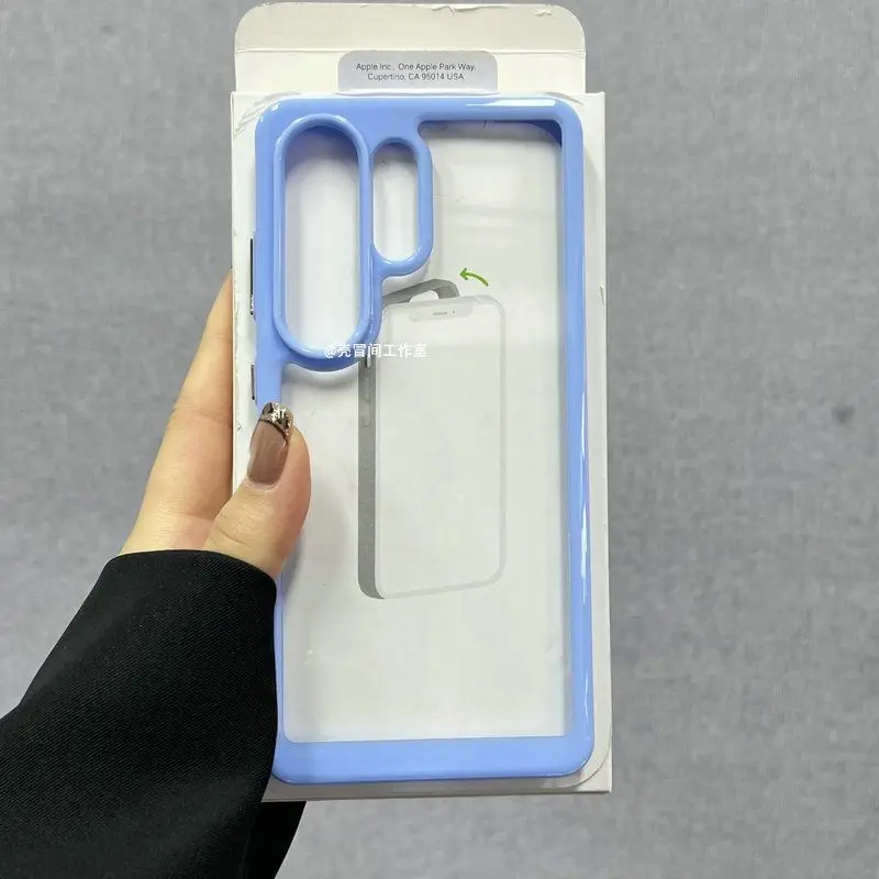 Clear Back Shockproof Protection Case with Soft TPU and Camera Lens Cover