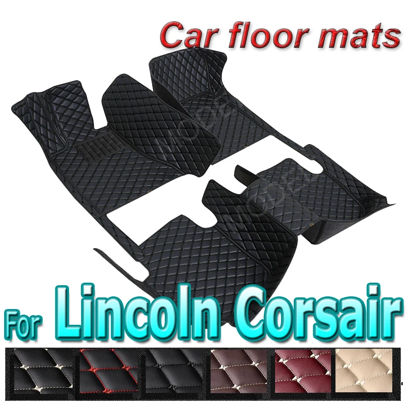 

Car Floor Mats For Lincoln Corsair 2020 2021 Custom Auto Foot Pads Automobile Carpet Cover Interior Accessories