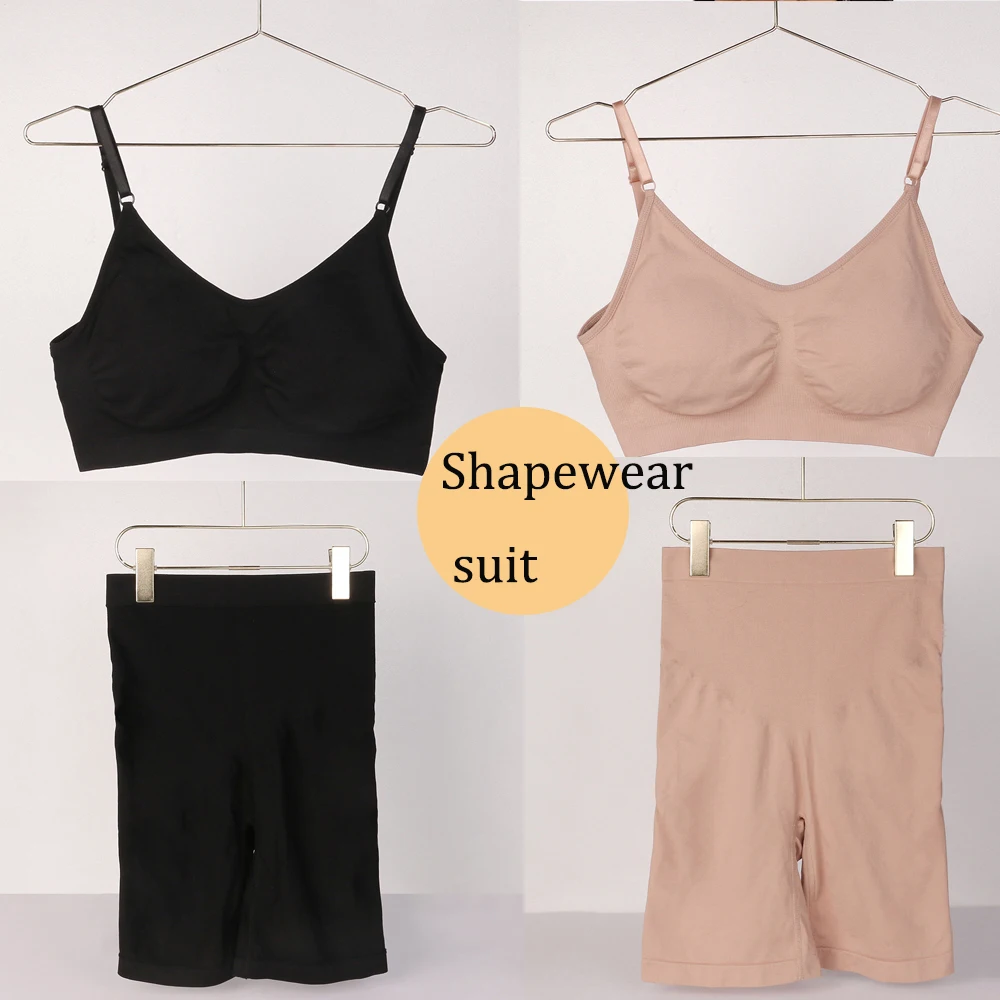 Shapewear Set Body Shapers Women Bodysuit for Tummy Control Seamless Shapewear Shorts