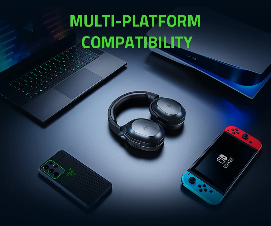 Razer Barracuda X Auriculares inalámbricos para juegos y móviles (PC,  Playstation, Switch, Android, iOS): 2.4 GHz inalámbrico + Bluetooth -  Ligero 