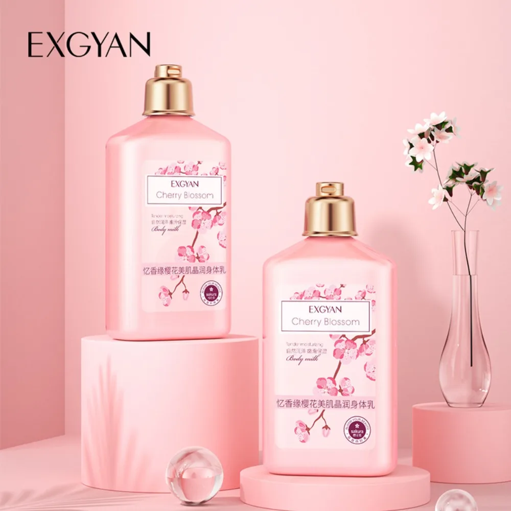260g Cherry Blossom Body Lotion Moisturizing Fast Absorption Brightening Body Cream Whitening Elasticity Improvement Lotion