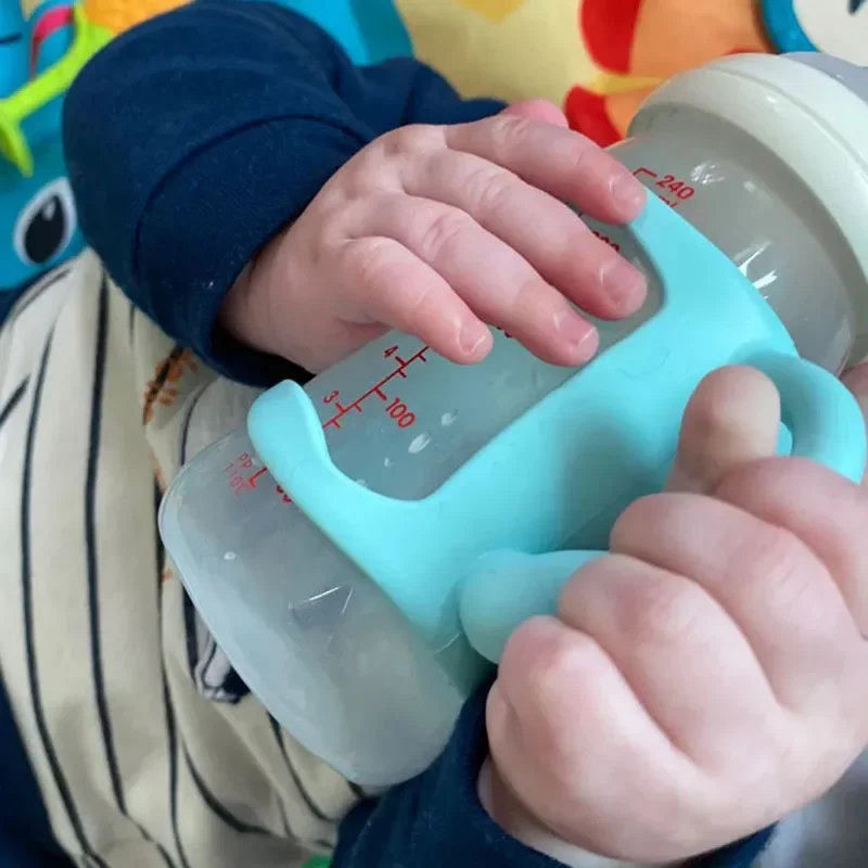 Baby Feeding Accessories Baby Bottle Grip Handle for Universal Milk Bottles