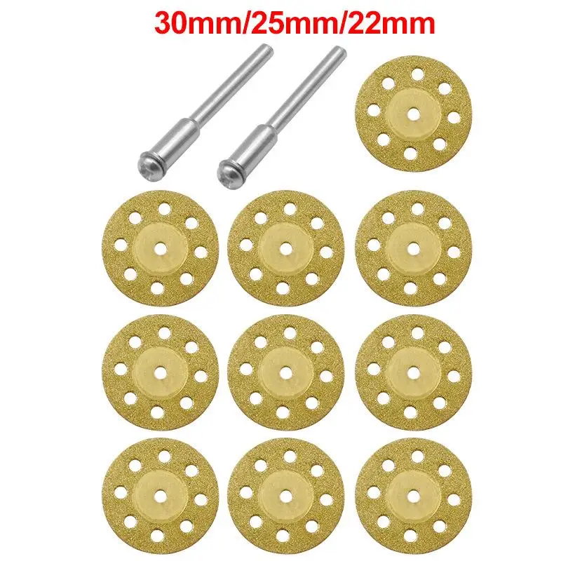 

UYANGG Diamond Cutting Wheel Saw Blades Cut Off Discs Set Glass ceramic Connecting Shank for Dremel Drill Fit Rotary DIY Tool