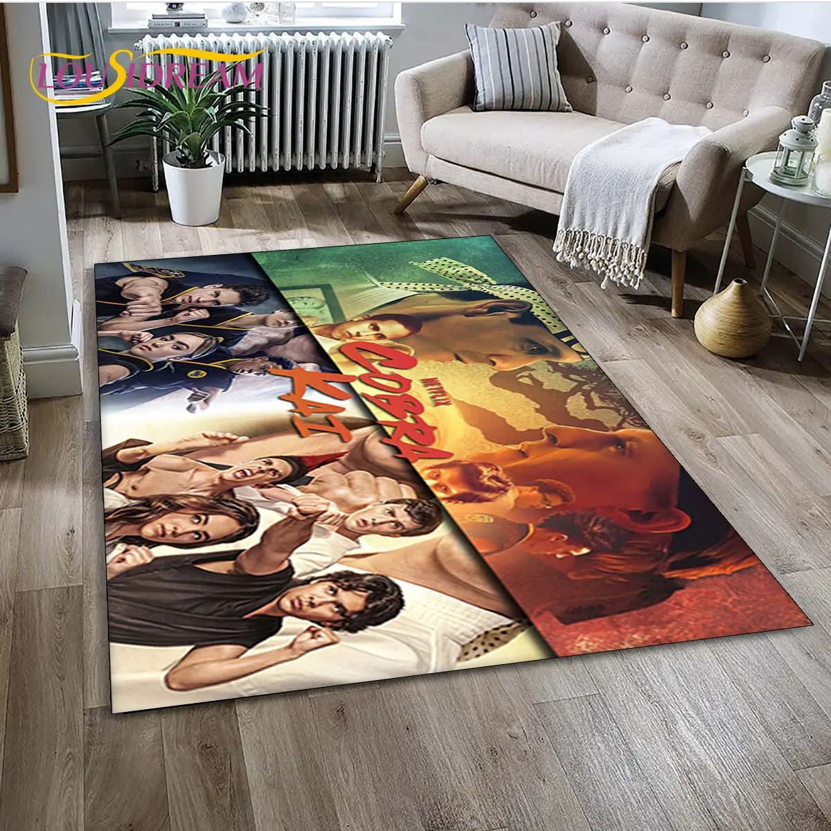 

TV Karate Cobra Kai Amanda Area Rug Large,Carpet Rug for Living Room Bedroom Sofa Doormat Decoration,kid Play Non-slip Floor Mat