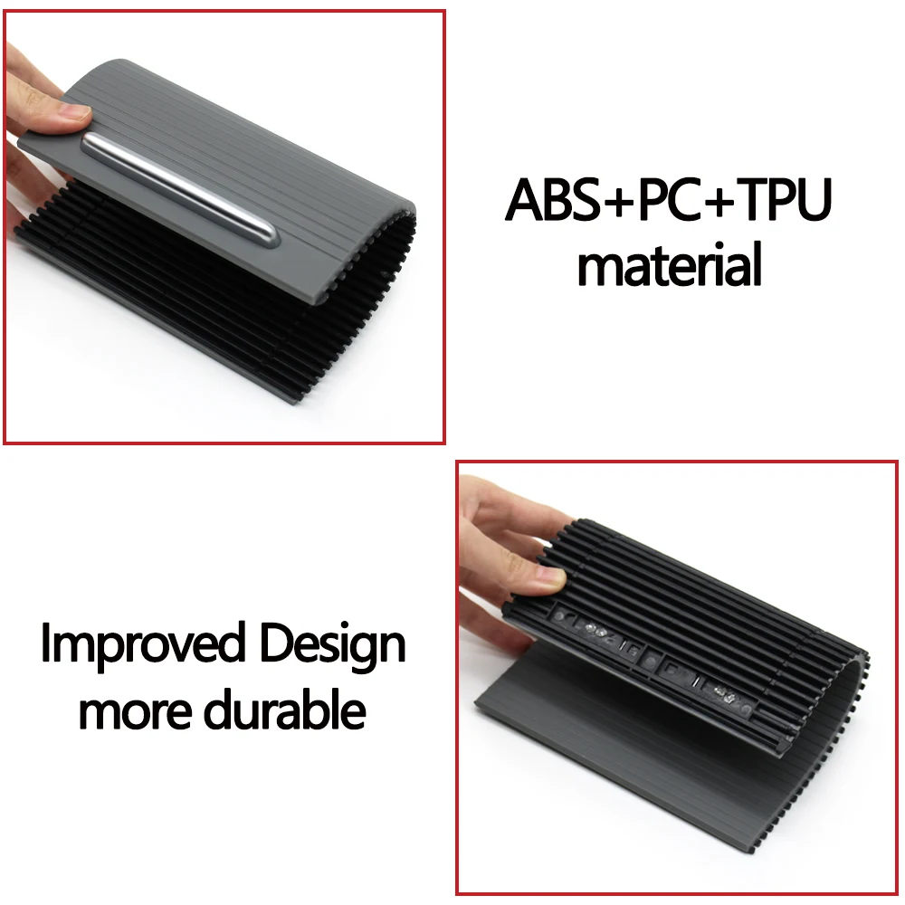 VHEUHZ Mittelkonsole Rollo Abdeckung Für VW Passat B6 B7 - Schwarz Chrom Getränkehalter