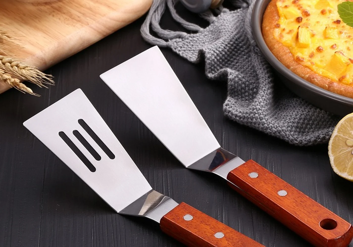 AISITIN Stainless Steel Professional Griddle Accessories Kit Outdoor Barbecue Tools Set Teppanyaki BBQ Cooking Camping Tools Set