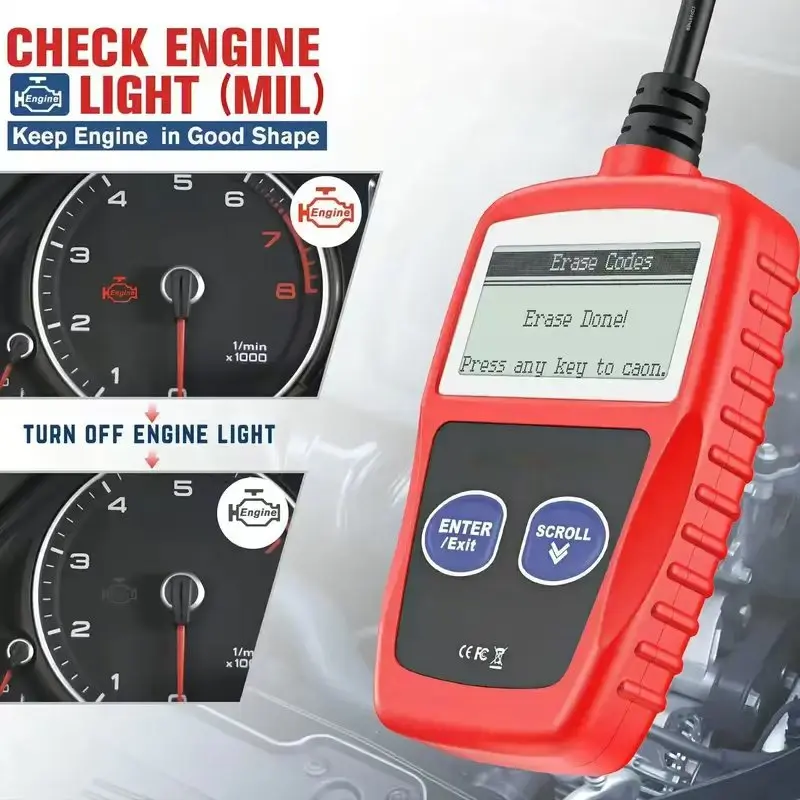 Car Fault Diagnosis Instrument OBD2 Clear Fault Codes Diagnostic Scanning Tools MS309 CAN BUS Engine Trouble Code Reader 4