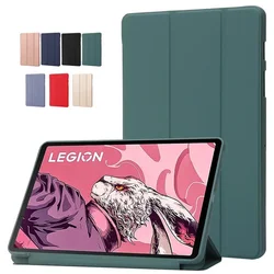 Premium PU Leather Stand Case - Soft TPU Back Tablet Shell for Lenovo Legion Y700 Series (Random color)