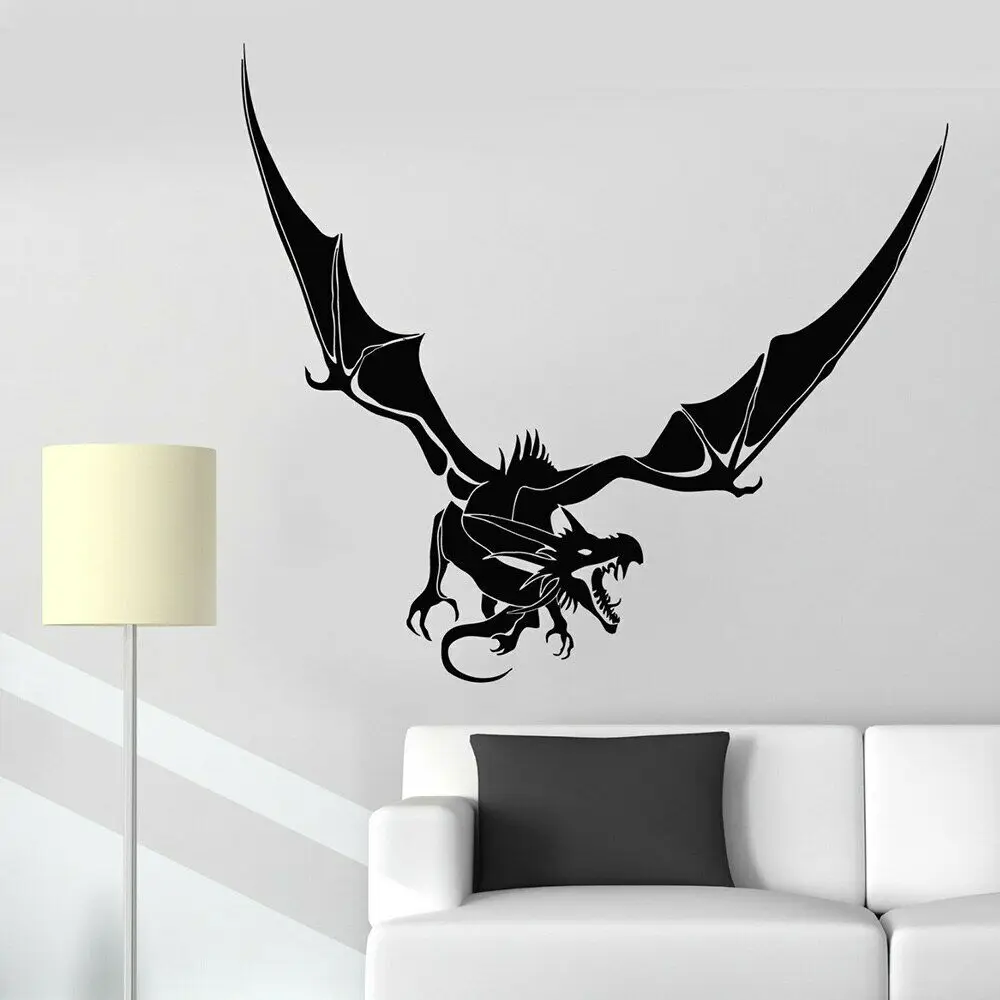 Fantastic Beast Stickers Vinyl Wall Decal Bedroom Scary Dragon Fantasy Fairy Tale Wall Sticker Mural Home Decoration P718