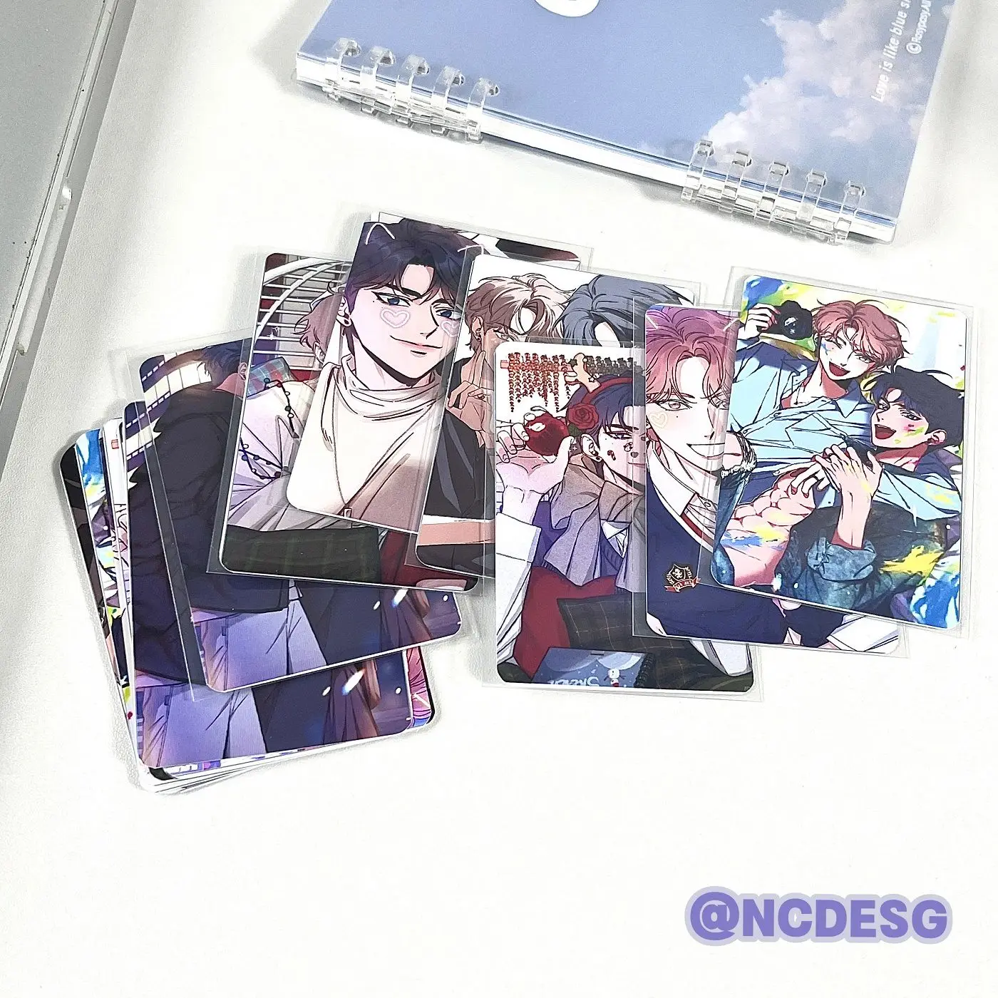 13pcs/Set Korean Double Male Comics Manhwa SKETCH 3Inch Polaroid Photo Small Card Yikyung Choi/Joobing Lee Free Shipping