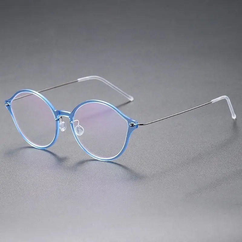 Denmark Brand Designer Retro Round Glasses Frame Women Titanium Original Quality Korean Eyeglasses Spectacles Eyewear 6558 |