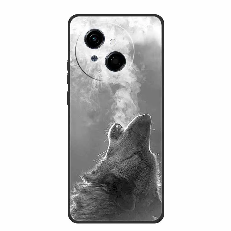 Tecno Spark Go1S Black Silicone Soft TPU Back Cover Case