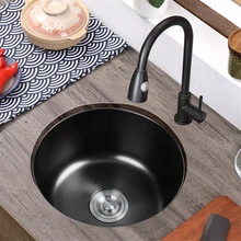 

Stainless Steel Kitchen Sink Strainer Black Pipe Undermount Extender Mixer Taps Washing Sink Cocina Accesorio Home Improvement