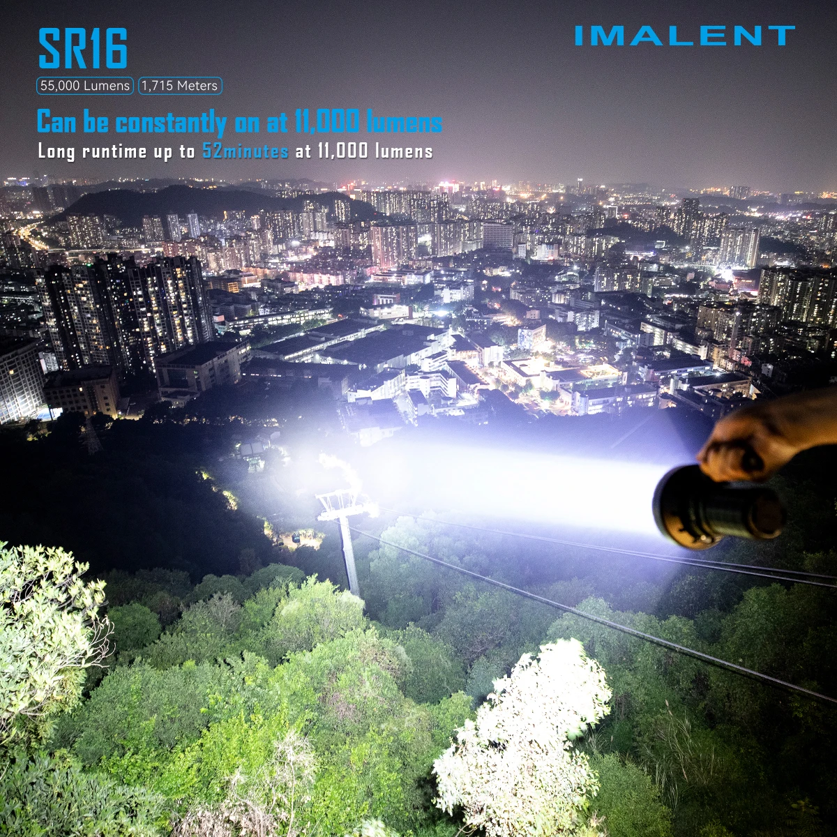 IMALENT SR16 55000 Lumens 1715 Meters Range Super Bright IMALENT SR16 55000 Lumens 1715 Meters Range Super Bright