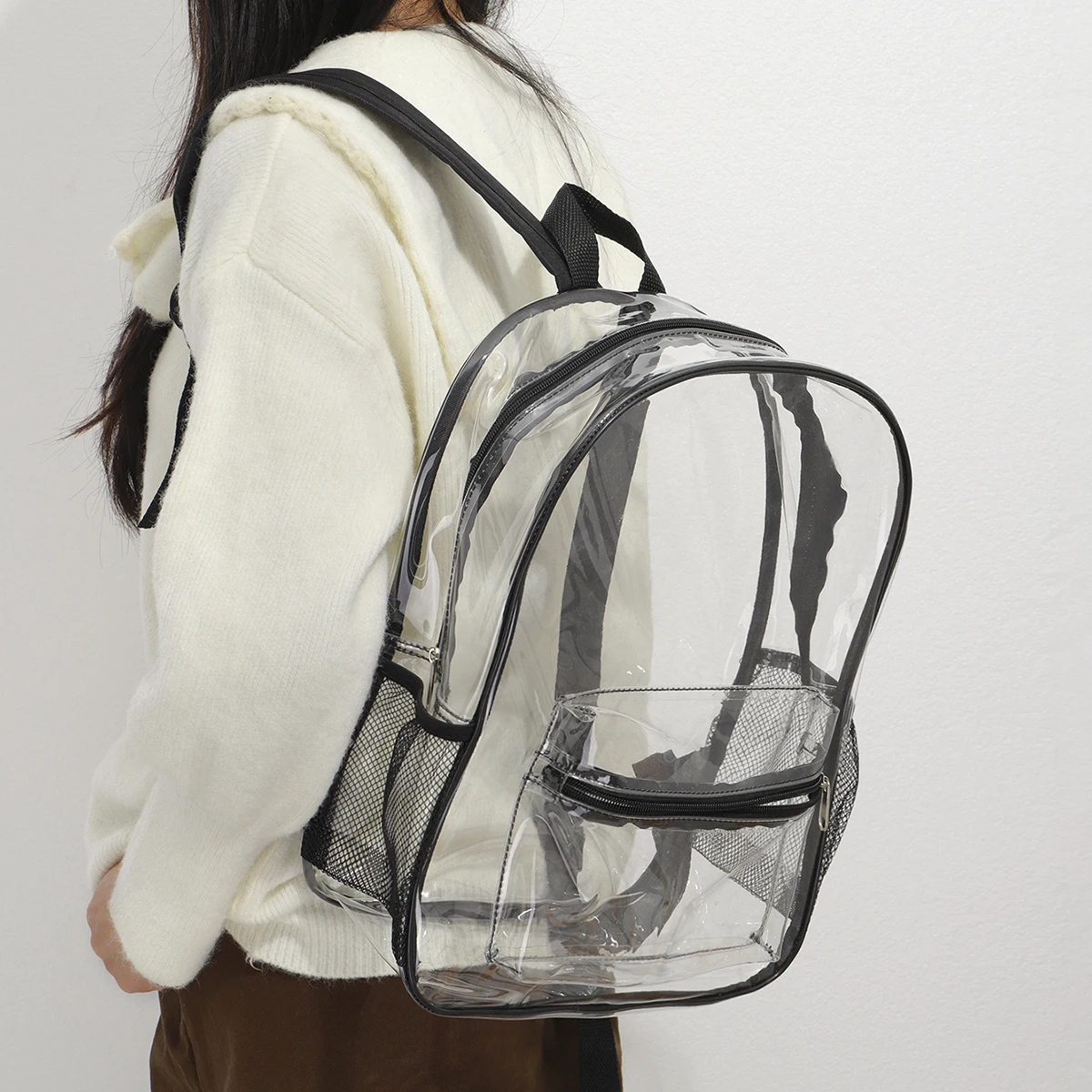 PVC Backpack with Large Capacity, Storage Bag, Waterproof and Anti Fouling Bag, Organizer Bag, Women's Backpack