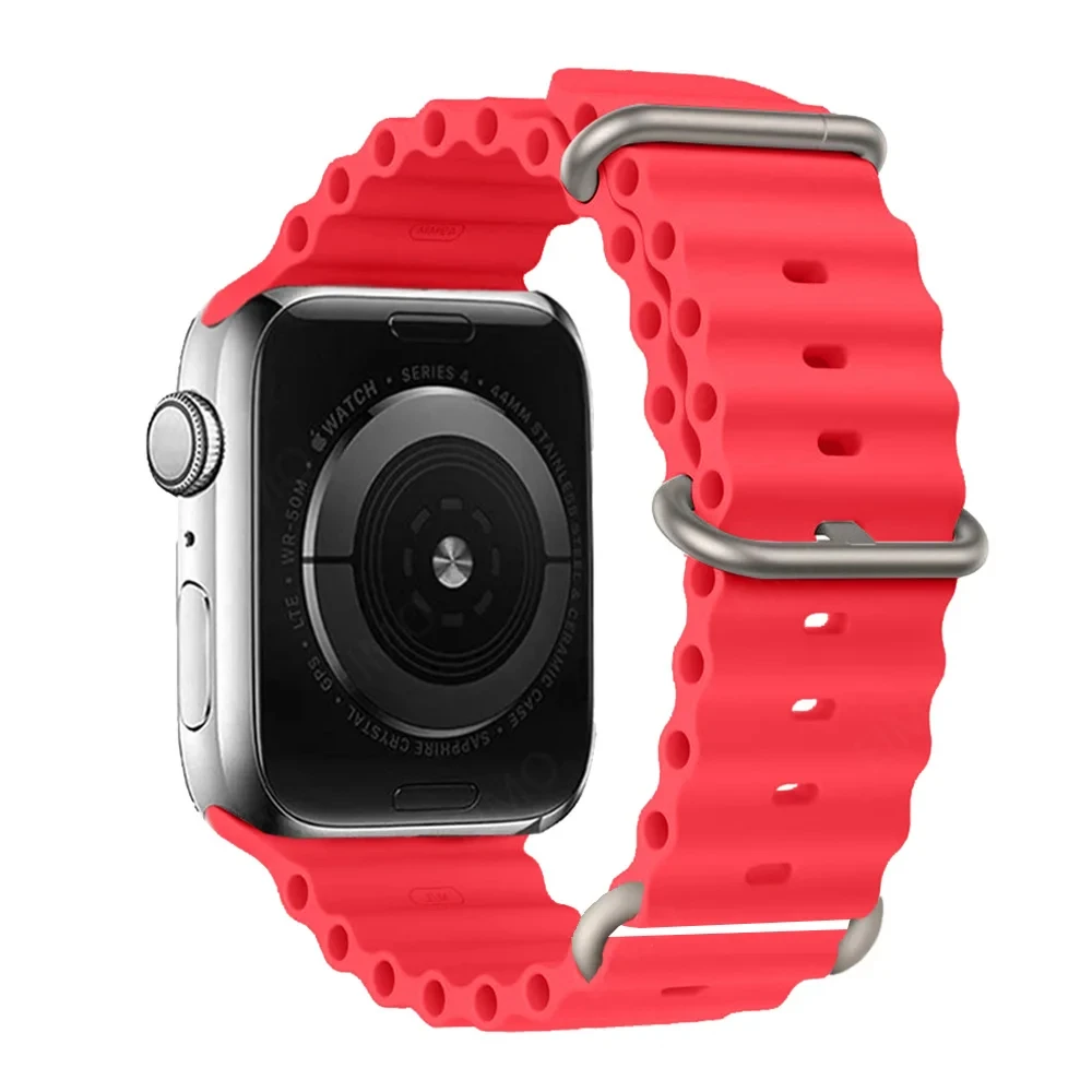 Versatile Silicone Bracelet for Apple Watch - Multiple Sizes