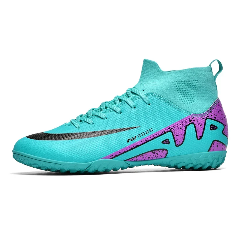 thumbnail image 1 of Zapatillas de entrenamiento de fútbol para hombre, venta al por mayor, botas de fútbol antideslizantes FG/TF, botas de fútbol ultraligeras para exteriores, calidad superior, 1 of 5