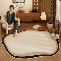 Irregular Rugs for Bedroom Light Luxury Living Room Decoration Thicken Carpet Home Plush Lounge Rug Large Area Anti-slip Mat 1