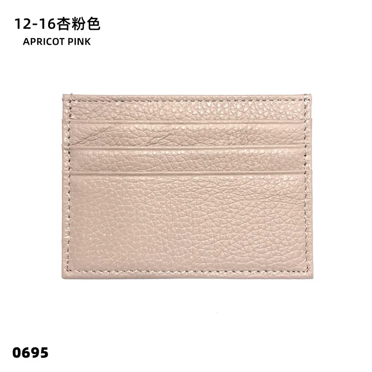 Personalized Genuine Leather Card Holder – Custom Initial Slim Wallet & Monogrammed Name Case