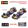 Bburago 1:43 Red Bull F1 Rb19 Las Vegas Miami 1 Verstappen 11 Perez Alloy Scaled Die-Cast Car Model Toys Collection Kid Gift 1