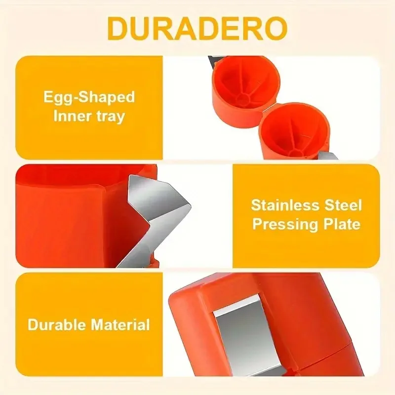 Egg Separator Portable Eggshell Opener Beater Stainless Steel