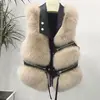 Fur Coat Women's Vest Short Clothing Autumn Winter Patchwork Slim Fashion Versatile 1