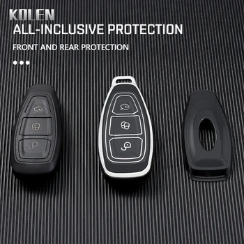 Nuovo TPU Car Remote Key Case Cover Shell per Ford Fiesta Focus 3 4 Mondeo Ecosport Kuga Focus ST Fusion Protector Fob accessori 4 Nuovo TPU Car Remote Key Case Cover Shell per Ford Fiesta Focus 3 4 Mondeo Ecosport Kuga Focus ST Fusion Protector Fob accessori - Nuovo TPU Car Remote Key Case Cover Shell per Ford Fiesta Focus 3 4 Mondeo