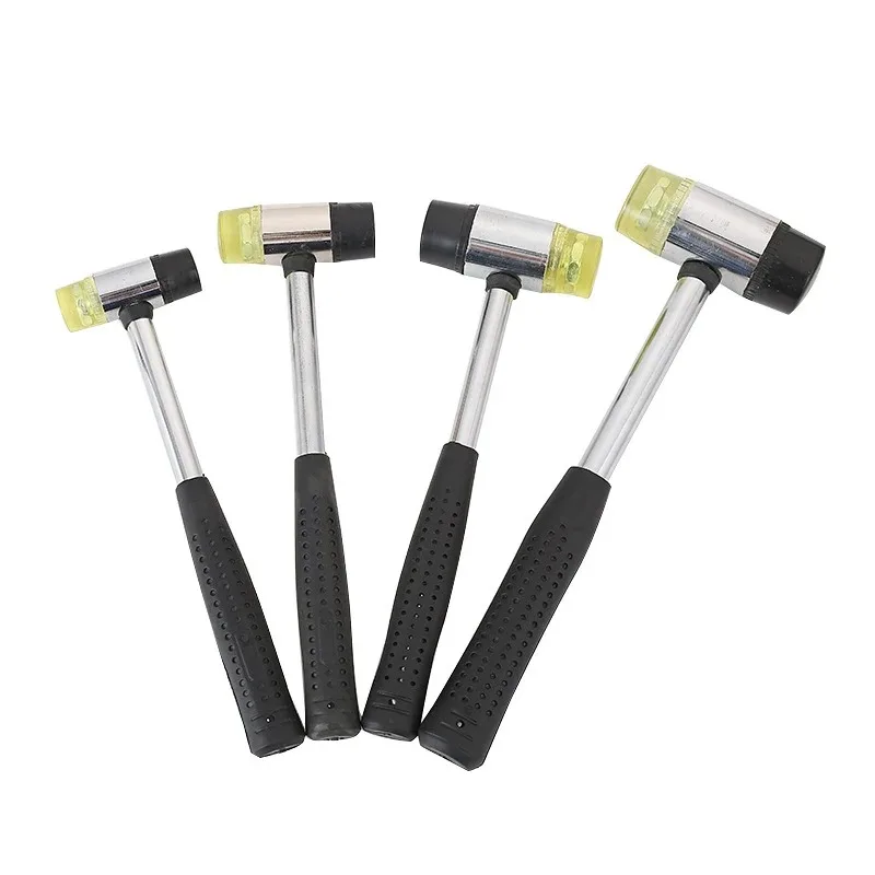 Double Face Soft Tap Rubber Hammer 25/30/35/40/45mm Multifunctional Glazing Window Beads Hammers Nylon Head Rubber Mallet 6