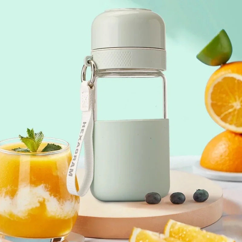 Glass Water Bottle Heat Resisting Leak Proof Portable Cup