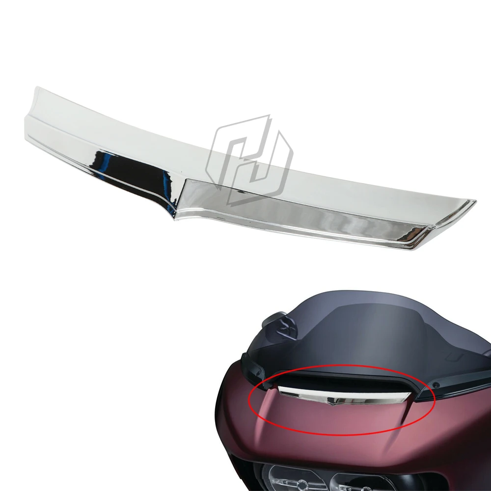 

Motorcycle Accessorie 6914 Chrome & Black Fairing Vent Accent Case for Harley Road Glide 2015 - 2018