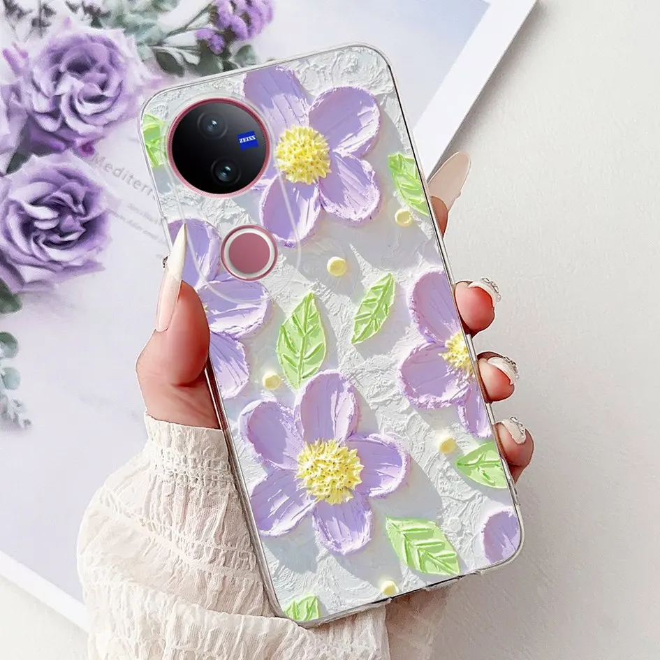 Luxury Marble Lion Soft Silicone Clear Bumper Case
