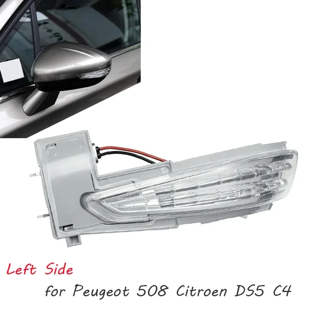 2-teilige sequentielle Blinkleuchte für Peugeot 508 SW 2010–2017,  dynamisches LED-Blinklicht für Citroen DS5 C4 Grand Picasso II