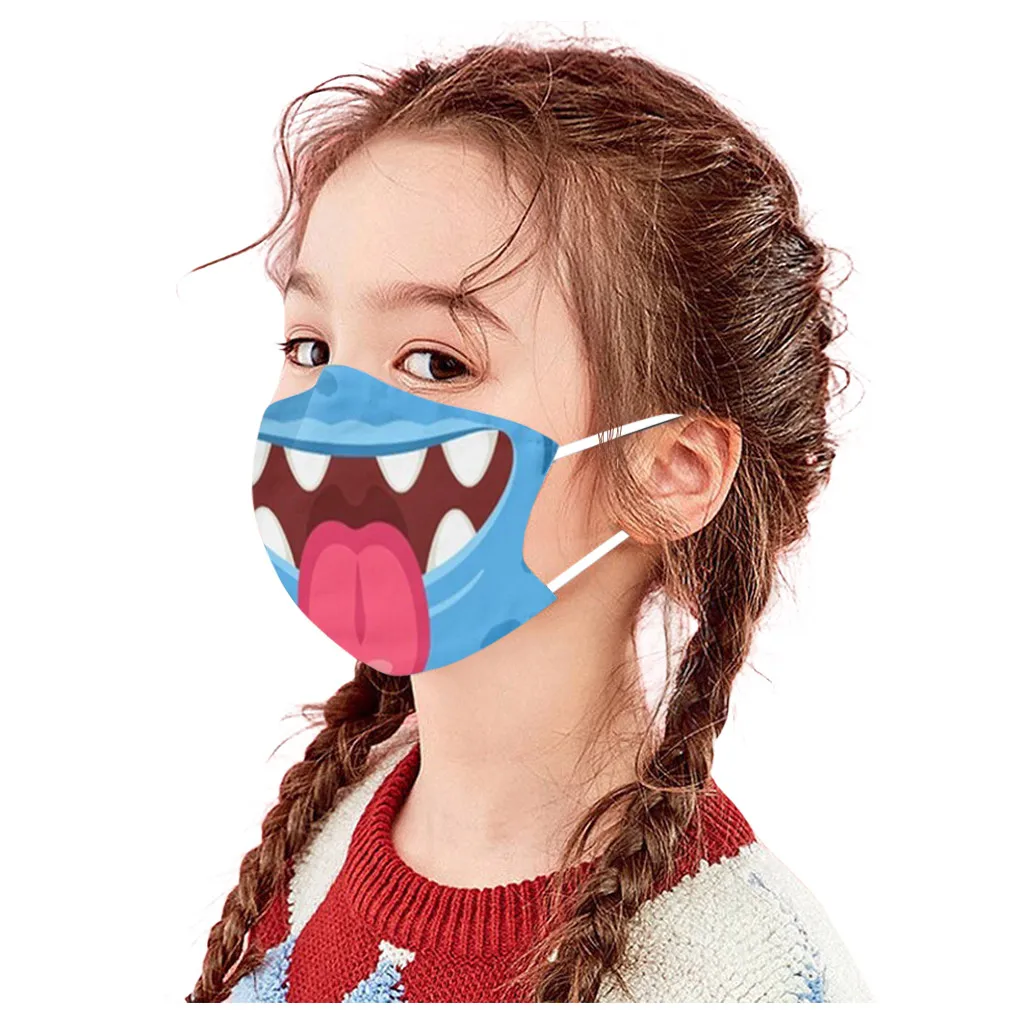 Kids Children Outdoor Cotton Mouth Washable Reusable Face Filter Dust-Proof Face Protective Mask 1PC