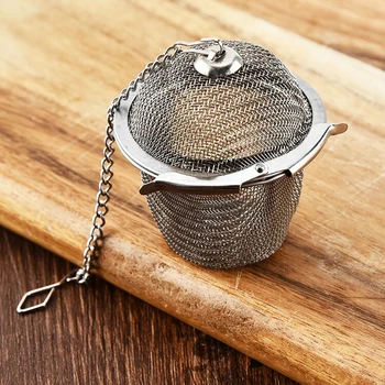 Tea Strainer Stainless Steel Tea Infuser Mesh Tea Ball Infuser Filter Reusable Loose Leaf Strainer Bag Brew Herb Tea Accessories 10