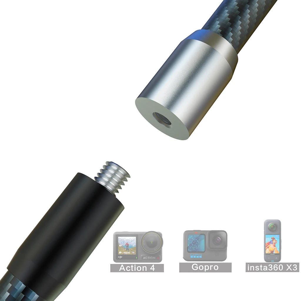 Sports Camera Selfie Stick Selfie Stick Tripod Cell Phone Selfie Stick Smartphone Selfie Stick Selfie Stick Phone Selfie Tripod Camera Arm Mount Extension Rod 1/4 Tripod For GoPro 12 insta360 Action