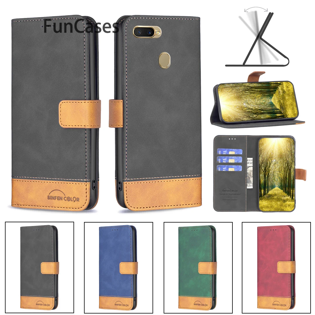 Custodie Con Motivo Per Oppo F19 4G Cellulare Con Chiusura Magnetica Per Oppo Armor A7 Trova X5 F19 Pro A74 5G Plus 4G A72 Lite A76 Flip Book