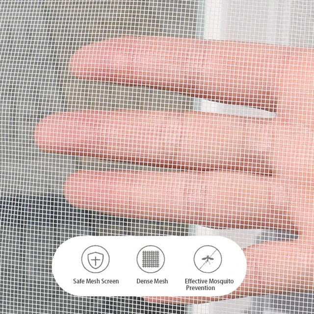 【Invisible Custom·Enhanced Protection】 Mosquito & Insect Window/Door Screens – Hook-and-Loop No-Drill, Multiple Sizes 2
