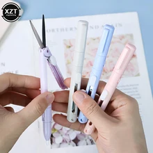  Mini Pen Cutter Color Folding Scissor Portable Size Safe Ceramic Pencutter Utility Knife for Paper Work Diary Student Stationery 