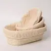 Indonesian Rattan Bread Basket Loaf Shape Handmade Braided Bread Proofing Basket Oval Rattan Banneton Basket Food Grade Baskets 3