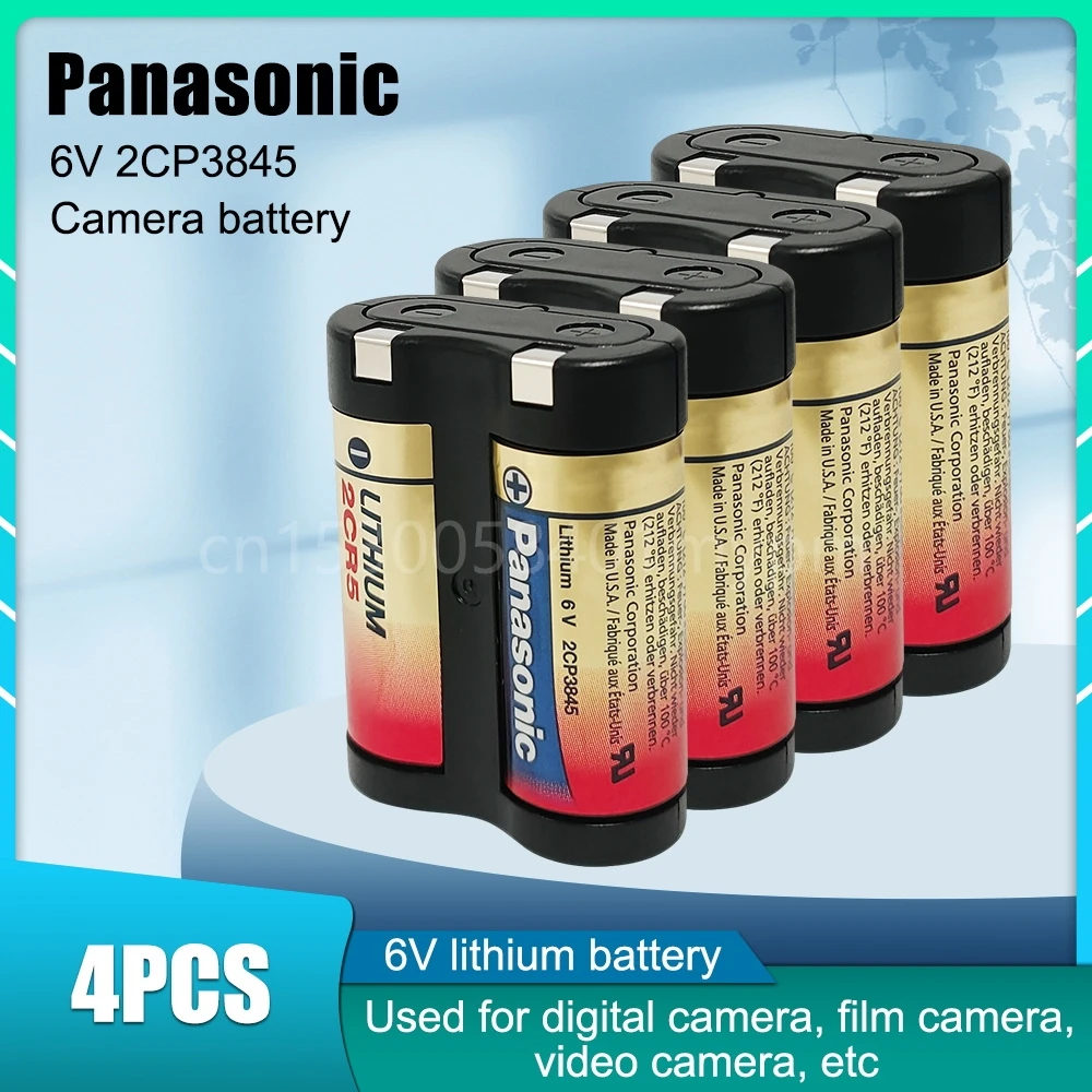 4PCS/lot New Original Panasonic 2CR5 1550mah 6V Lithium Battery for