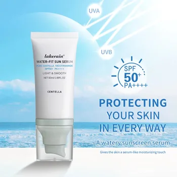 SPF50+ Facial Sunscreen Centella Protector Solar Sunblock Skin Whitening Cream Korean Moisturizing Sun Protection Body Sunscreen
