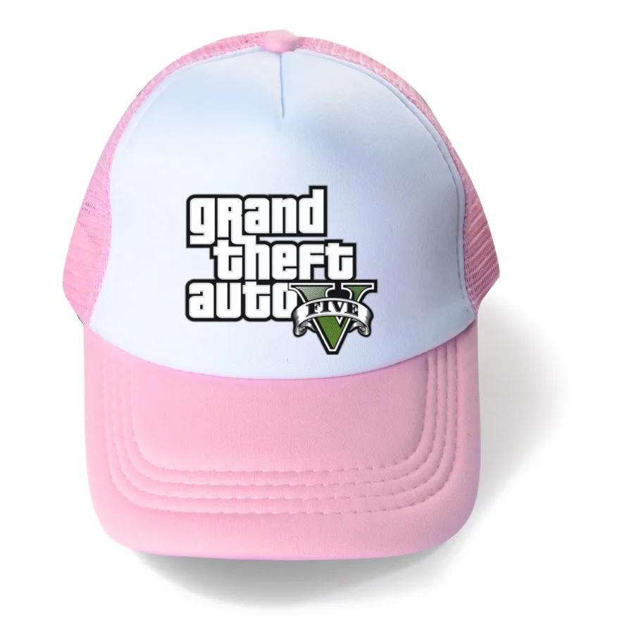 Children's Grand Theft Auto Game Gta 5 Kids Baseball Cap for Girls Boy Hats Sunscreen Baby Hat Hip Hop Printed baseball cap baby headband