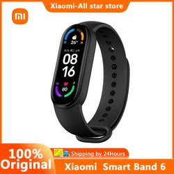 Xiaomi Mi Band 6 Smart Bracelet 6 Color AMOLED Blood Oxygen Smart band Fitness Traker Heart Rate Bluetooth Waterproof Miband 6