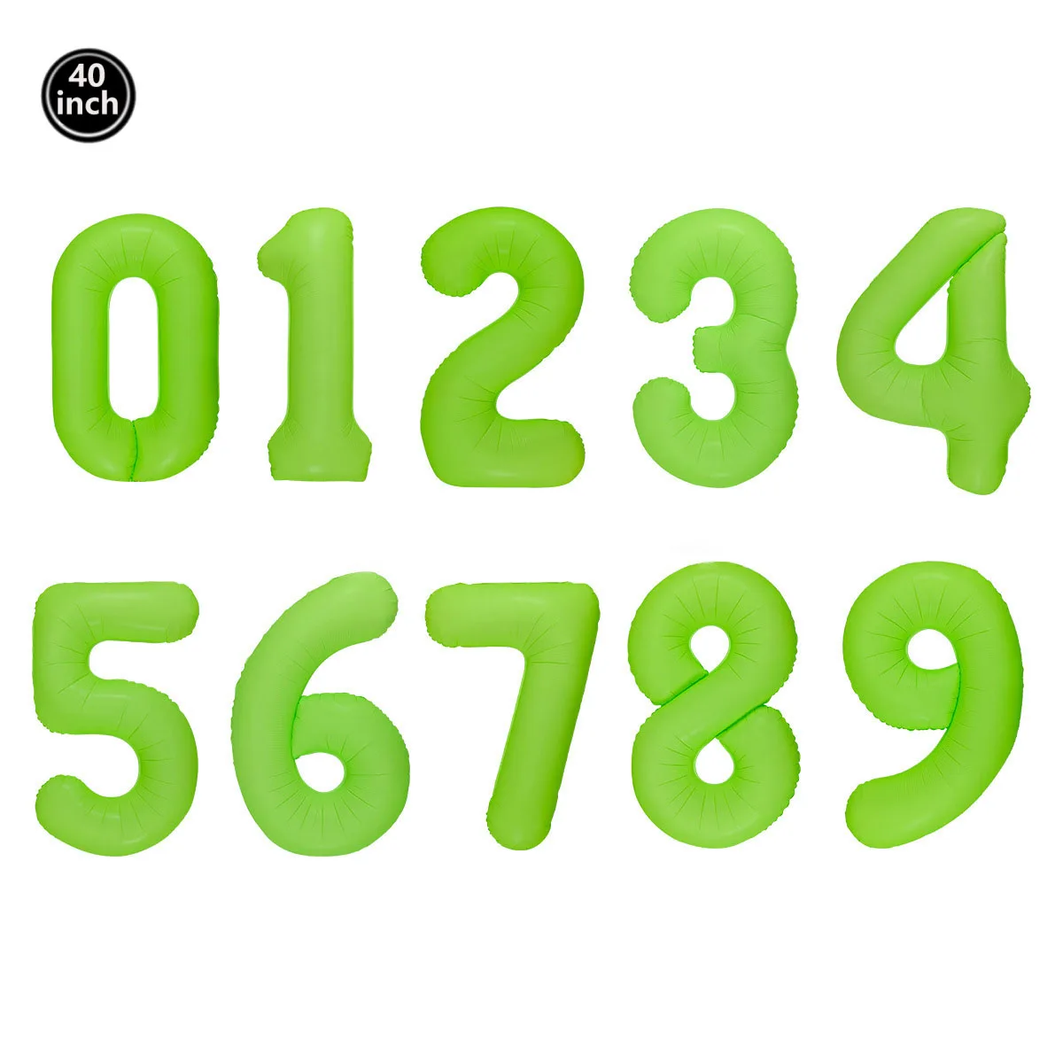 Fluorescent Green Neon Party Balloons - UV Glow Birthday Decorations Set